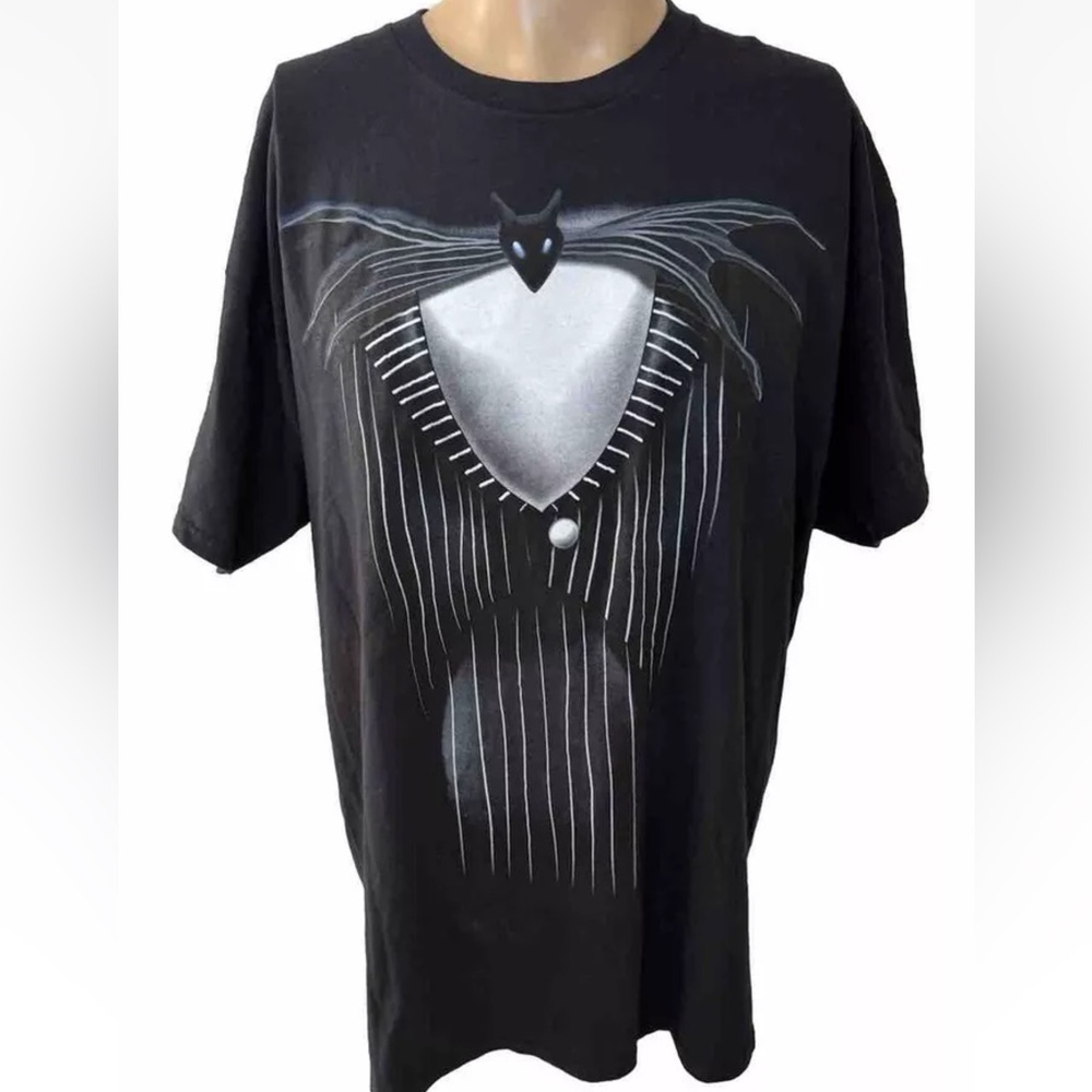 The Nightmare Before Christmas Tee Shirt XL Mens Jack Skellington Disney Black